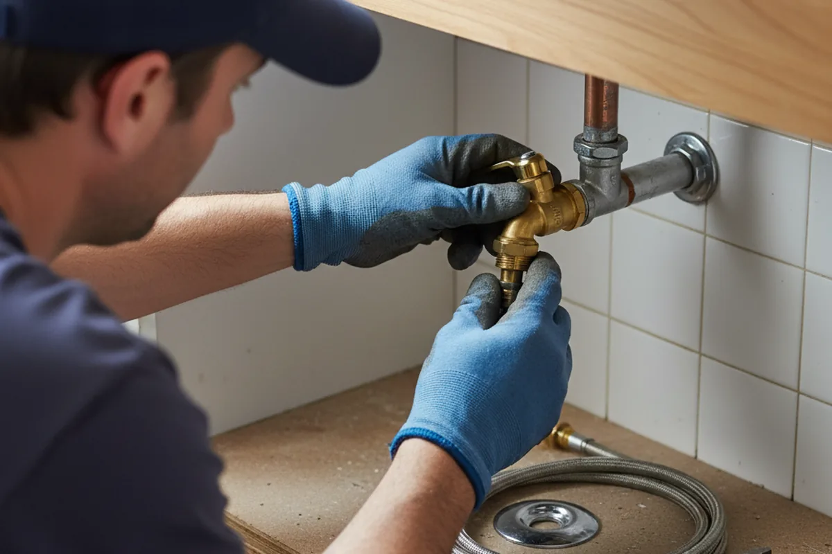 Shutoff valve and fitting work during Repiping in Upland